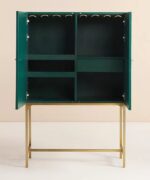 Leelawati Arts : Bone Inlay Optical Design Bar Cabinet - Image 3