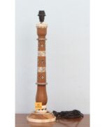 Home Decorative Wood Bone Inlay Hand Painted And Simple Table Lamp Without Shades Only Lamp Base - Image 4