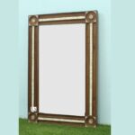 Wood Carving Design Bone inlay mirror frame - Image 3