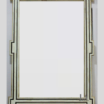Home Decorative Wood Bone Inlay Mirror Frame And Black / White Antique Design Wood Bone Inlay Mirror Frame
