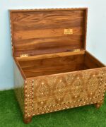 Leelawati Arts : Wood Bone Inlay Home Décor Storage Trunk Box Decoration Box - Image 2