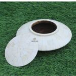 Leelawati Arts : White Color Round Jewelry Box - Image 5