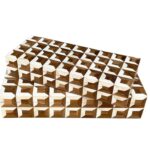HOME DECORATIVE TEAK WOOD BONE INLAY BOX STE 2