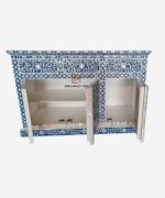 Mother of Pearl Sideboard Buffets Door Drawer Cabinet - Image 4