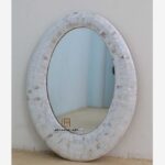 White Sell MOP Inlay Design Home Decorative Mirror Frame