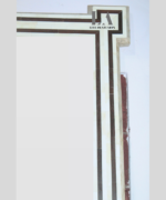 Home Decorative Wood Bone Inlay Mirror Frame And Black / White Antique Design Wood Bone Inlay Mirror Frame - Image 3