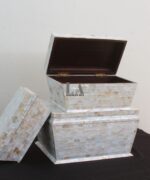 Leelawati Arts : Home Decorative Mother Of Pearl White Box - Image 2