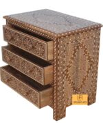 Wood Bone Inlay Chest of Drawer Sideboard Dresser - Image 2