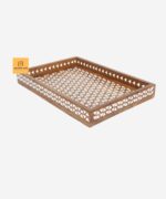 Leelawati Arts : Home Decorative Grey Wood Bone Inlay Tray / Home Fablous Decor Serving Tray