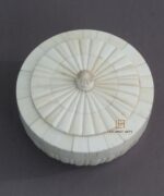 Leelawati Arts : Bone Inlay Home Decorative Carving Round Storage Box - Image 2