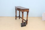 Antique Wood Console Table One drawer Bone Inlay Furniture India - Image 4
