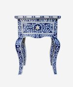 Blue Bone Inlay Bedside Table - Image 2