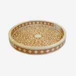 Bone Inlay Round Tray