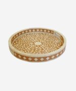 Bone Inlay Round Tray