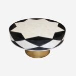 Round Bone Inlay Coffee Table