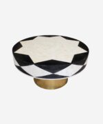 Round Bone Inlay Coffee Table