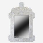 Mother of Pearl White Mirror Frame