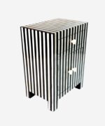 Bone Inlay Chest of Bedside Table - Image 2
