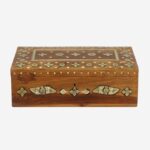 Antique Wooden Bone Inlay Decorative Box