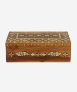 Antique Wooden Bone Inlay Decorative Box
