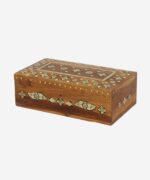 Antique Wooden Bone Inlay Decorative Box - Image 2