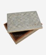 Bone Inlay Indian Storage Box - Image 2