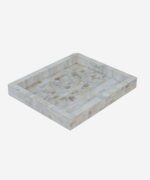 White Small Mother Of Pearl Tray - Image 2