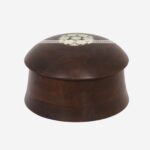 Bone Inlay Decorative Round Storage Box