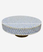 Wood Bone Inlay Coffee Table - Image 2