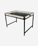 Bone inlay Stand Serving Tray