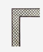 Wood Bone Inlay Mughal Design Mirror Frame - Image 2
