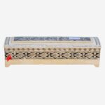Wood Bone Inlay Hand Painted Box