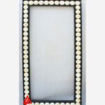 Wood Bone Inlay Mirror Frame
