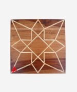 Bone Inlay Star Design Side Table - Image 2