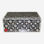 Wood Bone Inlay Black Box