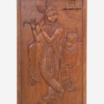 Wooden krishan Wall Hanging