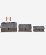 Royal Wooden Brass Boxes Set 3