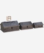 Royal Wooden Brass Boxes Set 3 - Image 2