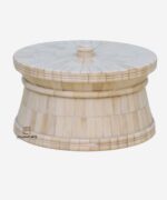 Bone Inlay Round Box
