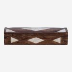 Brown Wood Bone Inlay Box