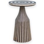 Black And White Side Table