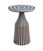 Black And White Side Table - Image 2