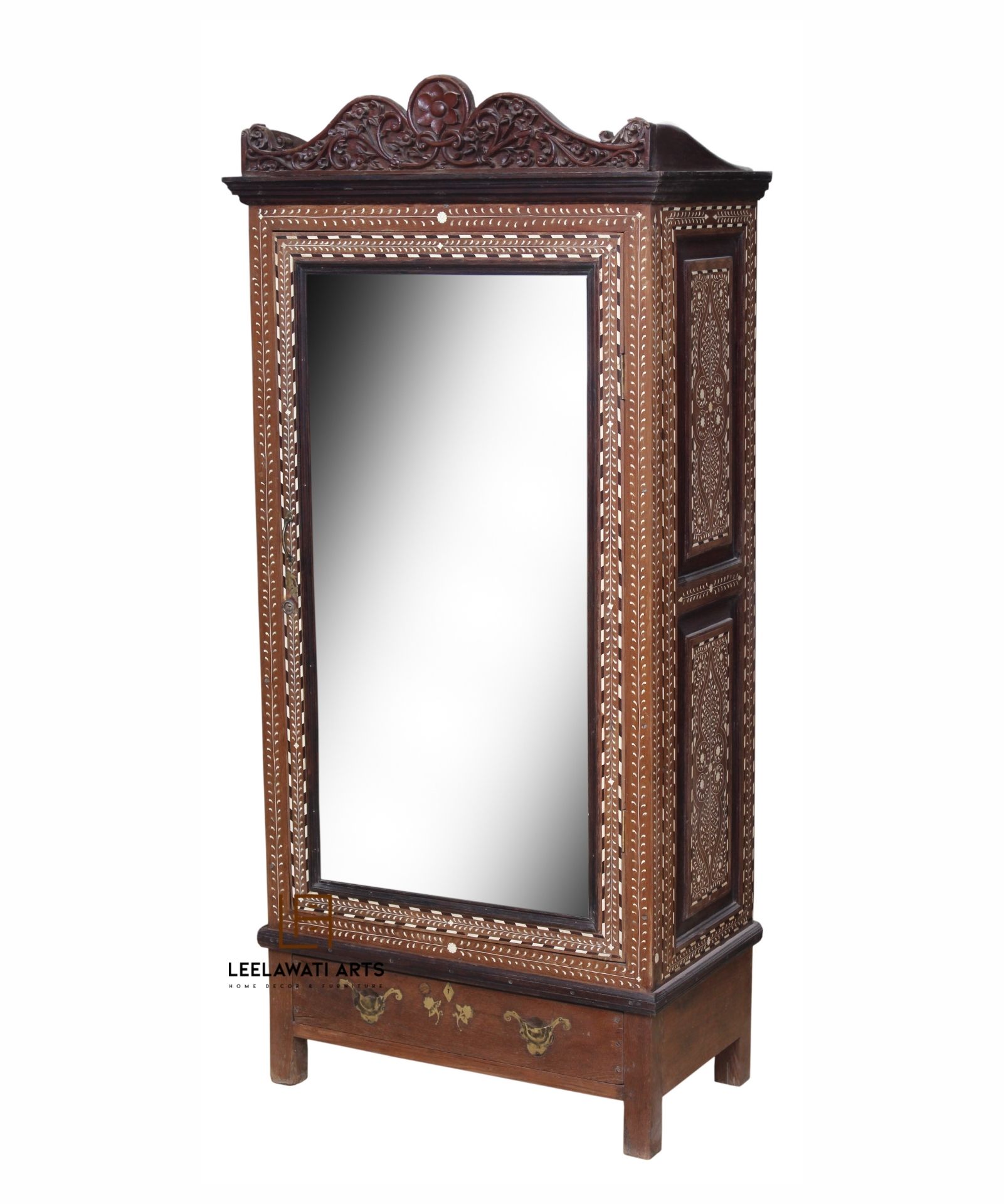 Untitled-design-2021-11-19T172458.286.jpg Wooden Bone Inlay Almirah - Image 1