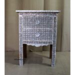 2 Drawer Bedside Table Mother Of Pearl