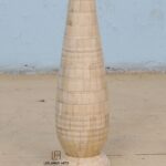 Leelawati Arts : White Color Vase With Hand Finish