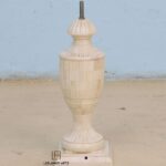Leelawati Arts : White Color Night Lamp With Hand Finish