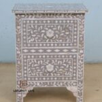 Leelawati Arts : Mother Of Pearl Inlay Bedside Table