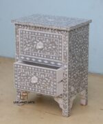 Leelawati Arts : Mother Of Pearl Inlay Bedside Table - Image 2