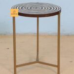 Leelawati Arts : Home Decorative Round Shape Black Stool