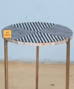 Leelawati Arts : Home Decorative Mother Of Pearl Round Shape Stool - Image 2